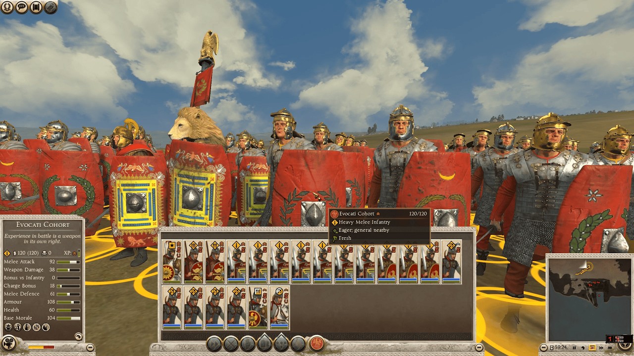 Rome 2 Emperor AURELIAN Vs. LUSITANIA   SAME NUMBER OF FORCES ONLY 315 ROMANS DIED ??