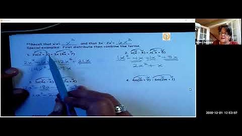 Video Lesson Adding & Subtracting Polynomials