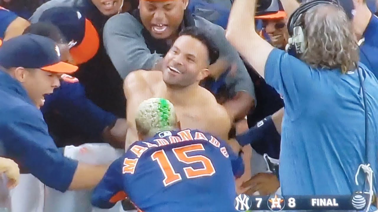 José Altuve goes shirtless, shuns doubters after walk-off HR caps Astros'  furious rally over Yankees