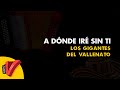 A Dónde Iré Sin Ti, Los Gigantes Del Vallenato, Vídeo Letra - Sentir Vallenato