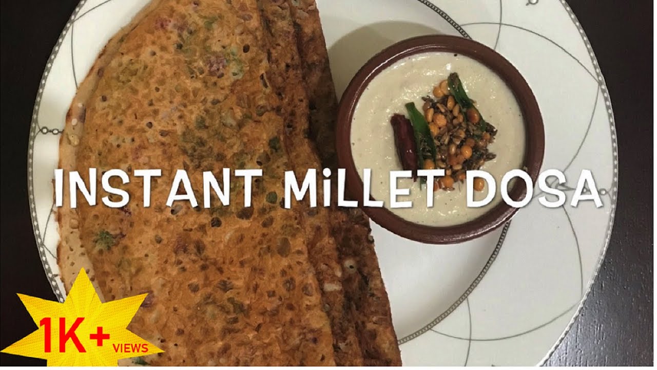 Instant Foxtail Millet Dosa for Diabetes & Weight Loss Dosa Recipes