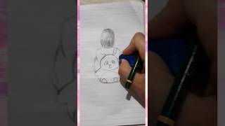 كيفية رسم بنت تحمل حقيبة كيوت /Drawing a cute girl/سميني واحد مجنون