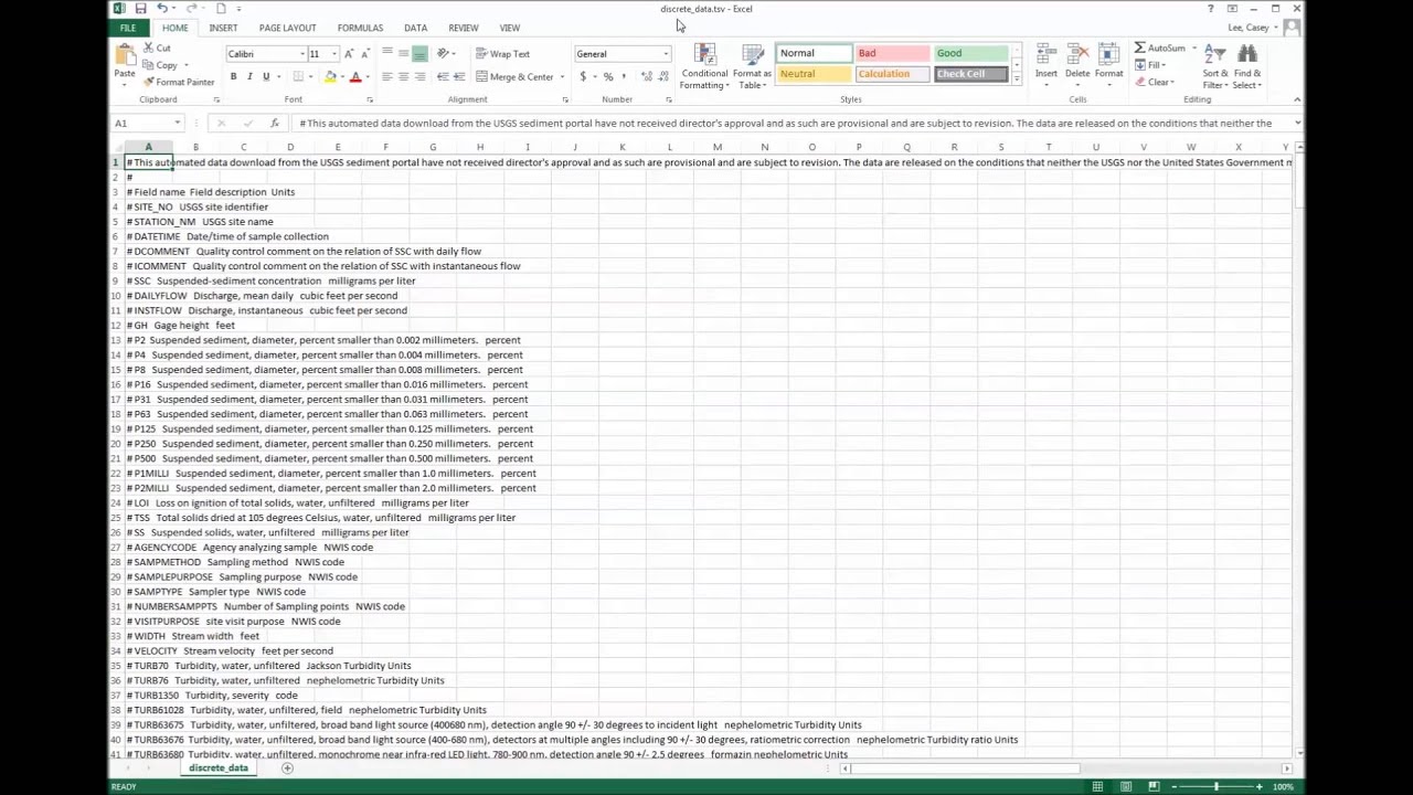 riverdale USGS Sediment Portal Instructional Videos- 3