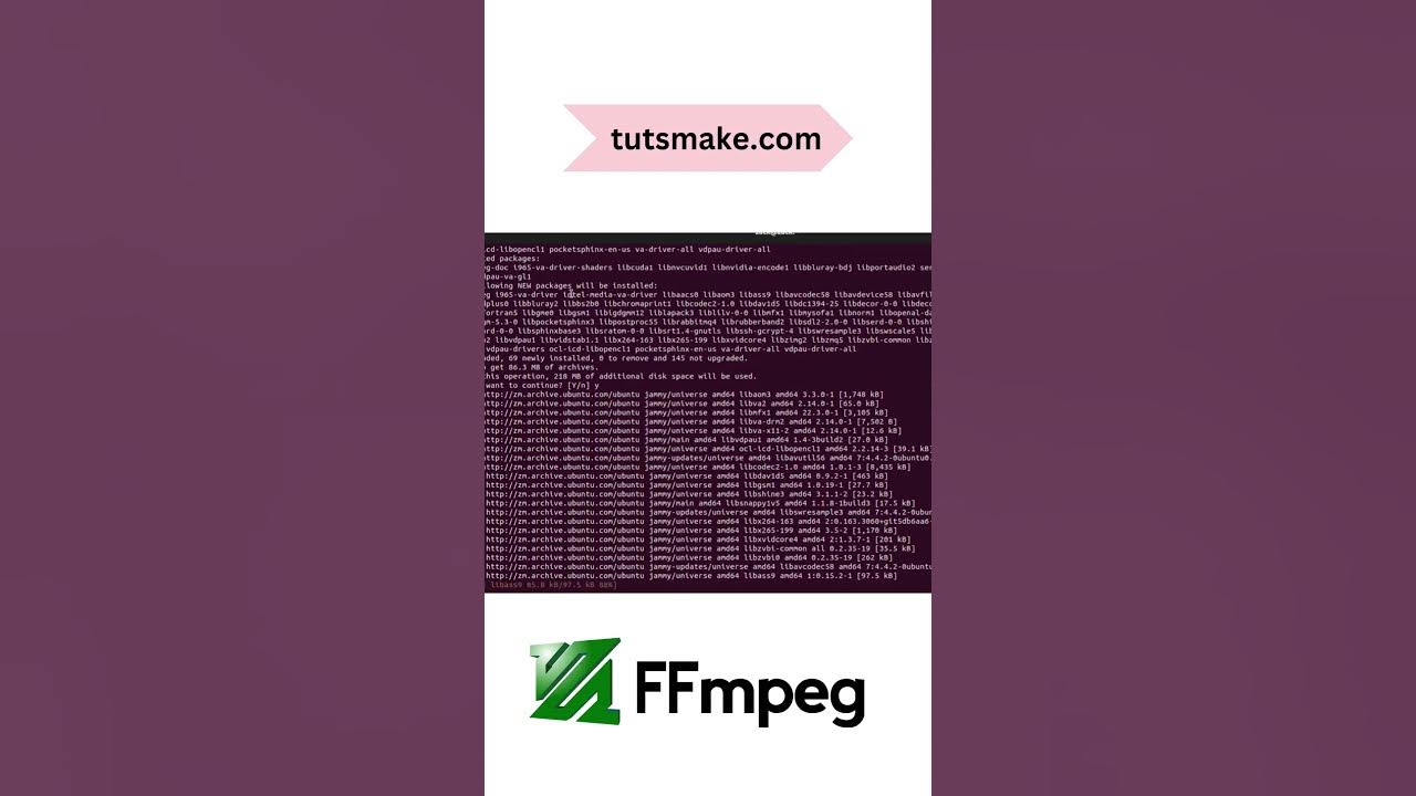 Ffmpeg install ubuntu 22 04 command install ffmpeg ubuntu22 linux