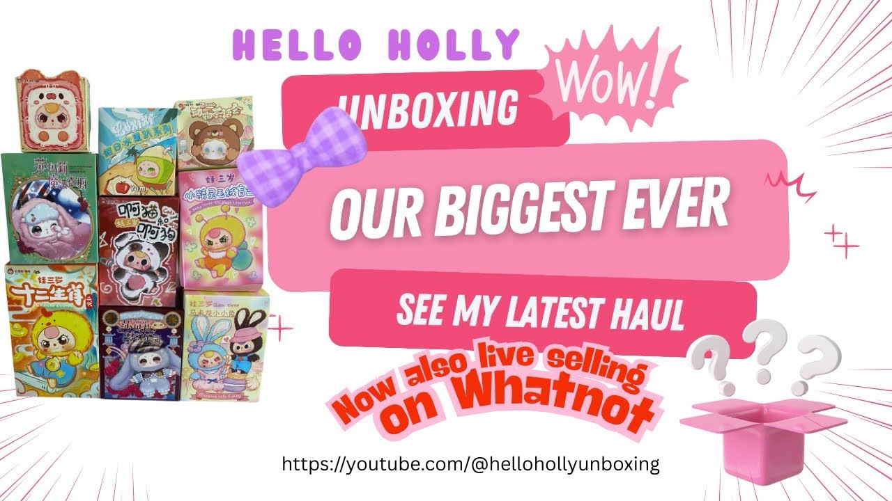 Unboxing Whatnot haul I Baby Three Samael 