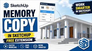 Memory Copy in SketchUp_Free Extension | SketchUp Tutorial