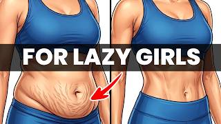 XXL To S MIRROR TRANSFORMATION (Hanging Belly + Mommy Pooch + Muffin Top) LAZY BED FAT BURN