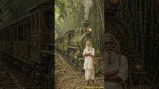 बूढ़े आदमी ने बना दी Bamboo Train 😱🚂 #shorts #bambootrain#ai #viral