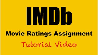 IMDB Distribution Assignment