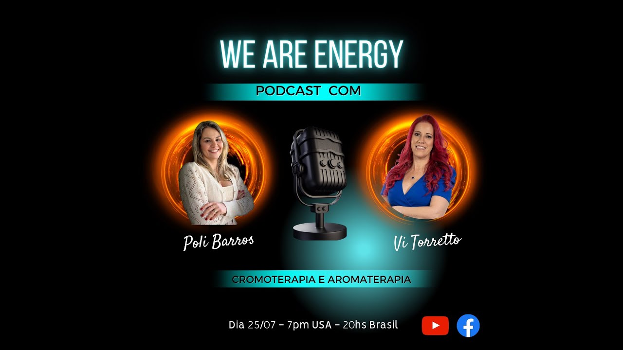 Live sobre aromaterapia e cromoterapia aplicados na saude.
