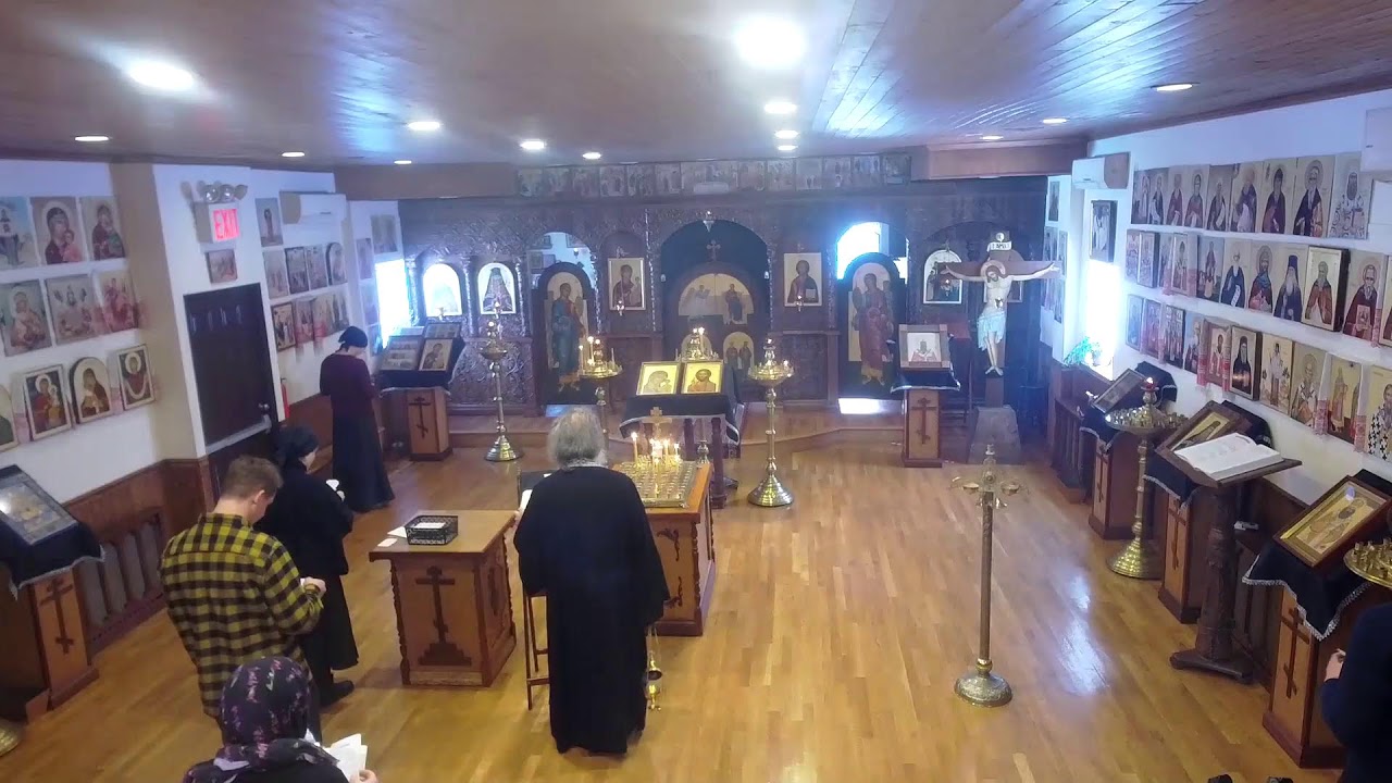 Чистая Среда. Утр. богослужение 6:00 Веч. с Лит. Прежд. Даров 11:45