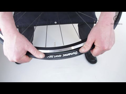 Mount a Bike Tyre With a Wire Bead