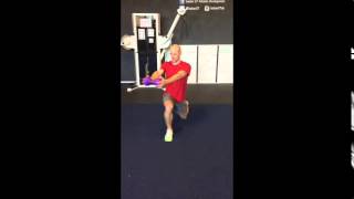 Split squat transverse plane reaches