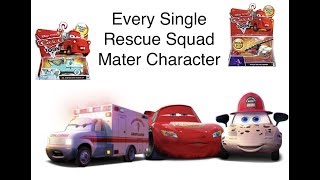 Every Single Disney Cars Rescue Squad Mater Diecast