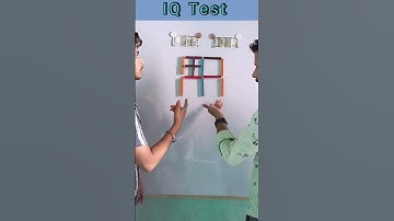 Make 7 square by 2 stick move | Mind game| challenge| IQ Test| #shorts #matchstick #viral #trending