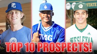 Top 10 High School Prospects for 2022 MLB Draft!