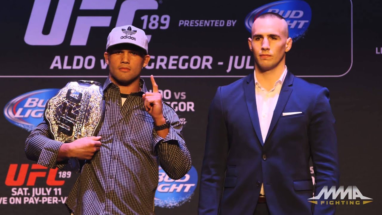 UFC 189 World Tour New York City Staredowns