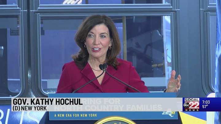 New York Governor Kathy Hochul visits Plattsburgh to discuss her 2023 budget investments