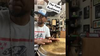 The flam rudiment #drums #percussion #congas