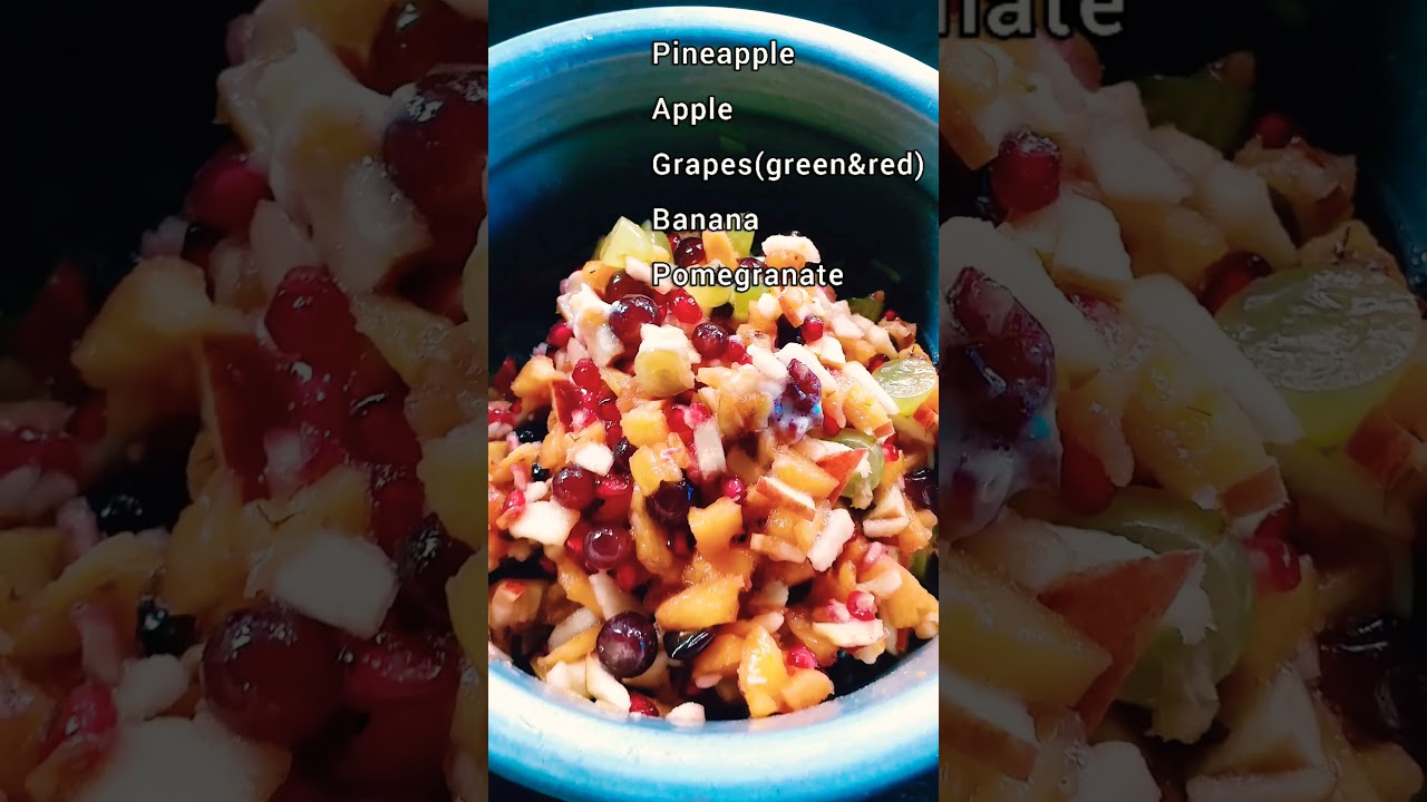 instant fruit salad/with condensed milk