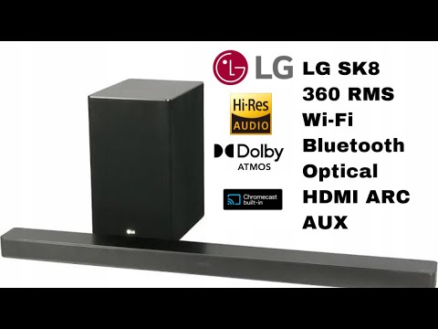 Test Soundbar LG SK8 Dolby Atmos HiRes TIDAL