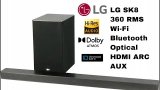 Test Soundbar LG SK8 Dolby Atmos HiRes TIDAL -