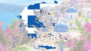 Greece Flag Map!