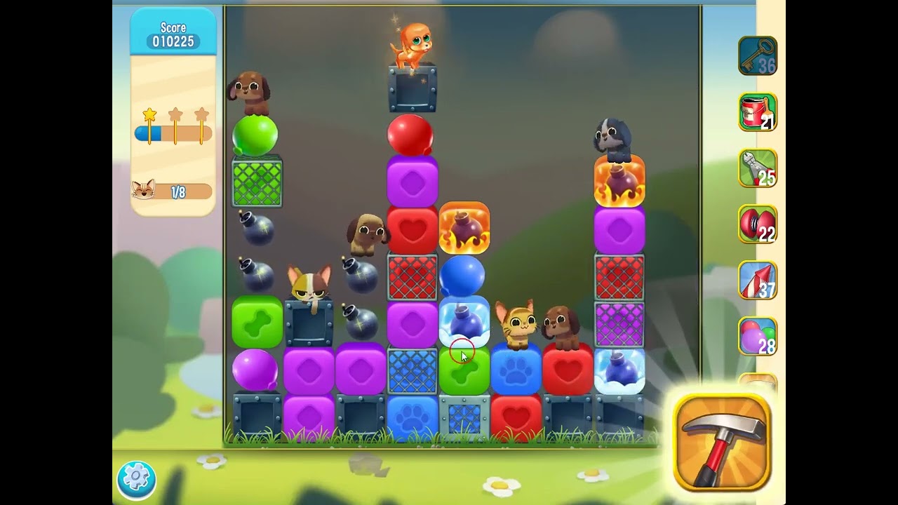 Pet Rescue Saga level 5372 no boosters | PuzzledCubes.site
