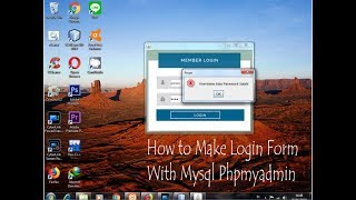 tutorial java, cara membuat form login dengan database mysql phpmyadmin