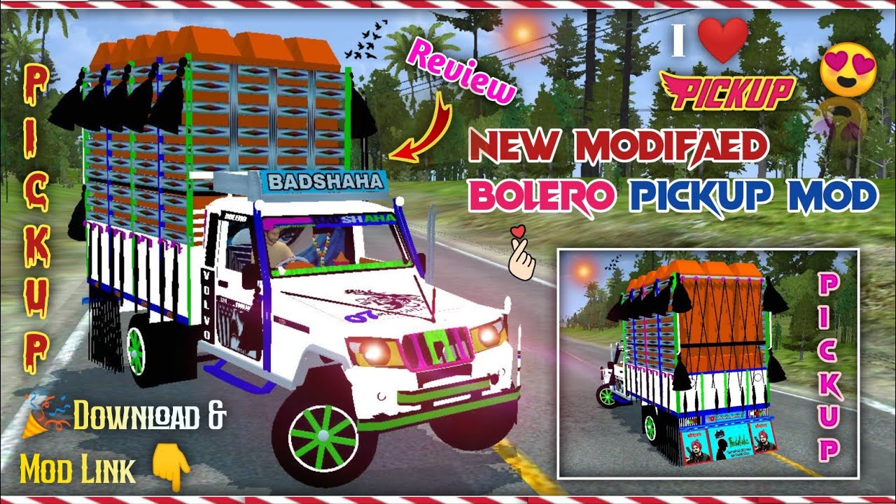 🔴New Modified Maharana Bolero Pickup Mod Download Bussid Mod💥⬇ mod