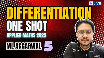 DIFFERENTION | APPLIED MATHS CLASS 12 | ML AGGARWAL CH5 | PARAMETRIC & DOUBLE DIFFERENTIATION