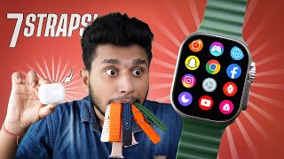 7 Straps Smartwatch With Free AirPods Pro🔥|| 2” Display, Games, Calculator Password⚡️|| WS-X9 Ultra screenshot 2