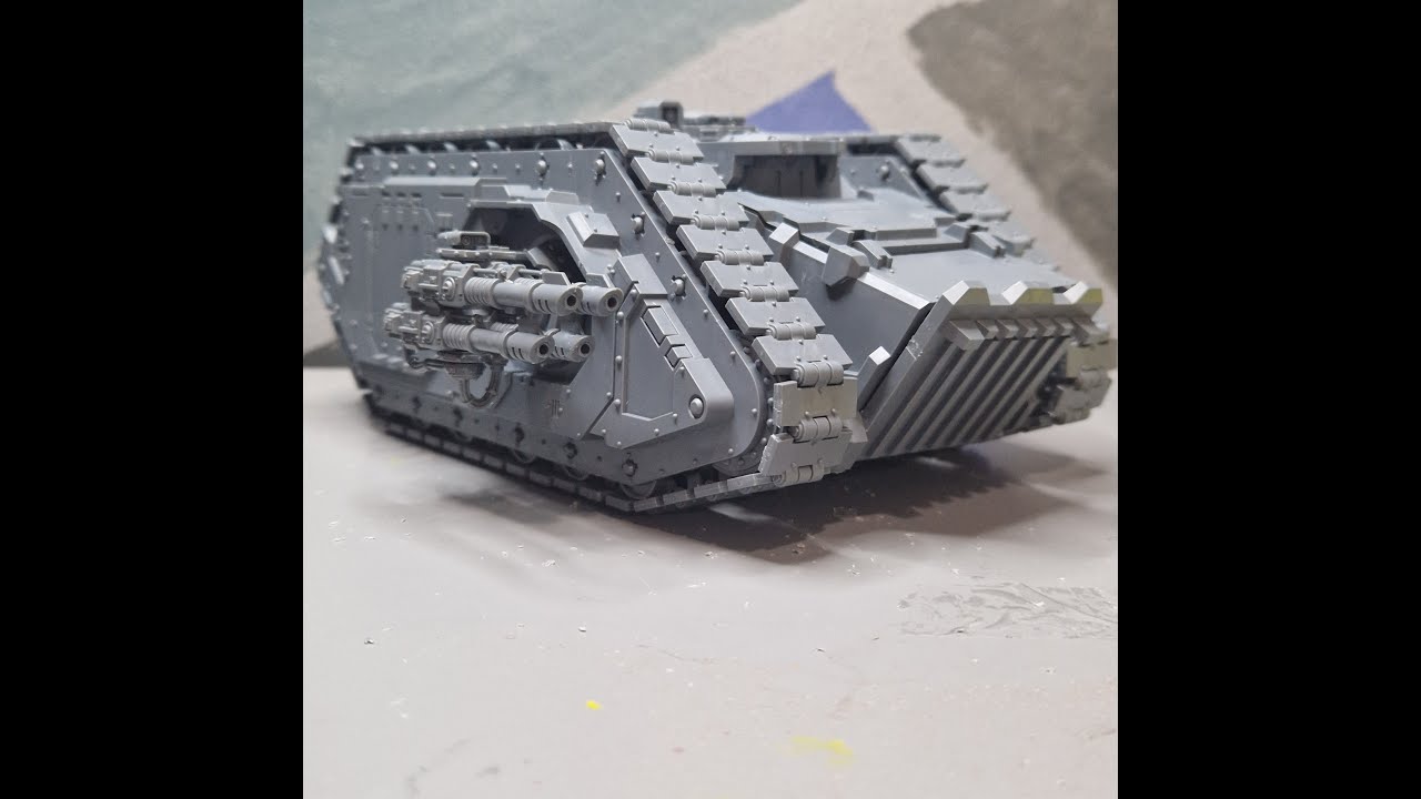 Land Raider Spartan from Horus Heresy Age of Darkness - Lascannon assembly