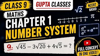 Gupta Classes class 9 maths chapter 1 number system