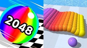 Ball Run 2048 vs Canvas Run Gameplay All Levels Android, iOS