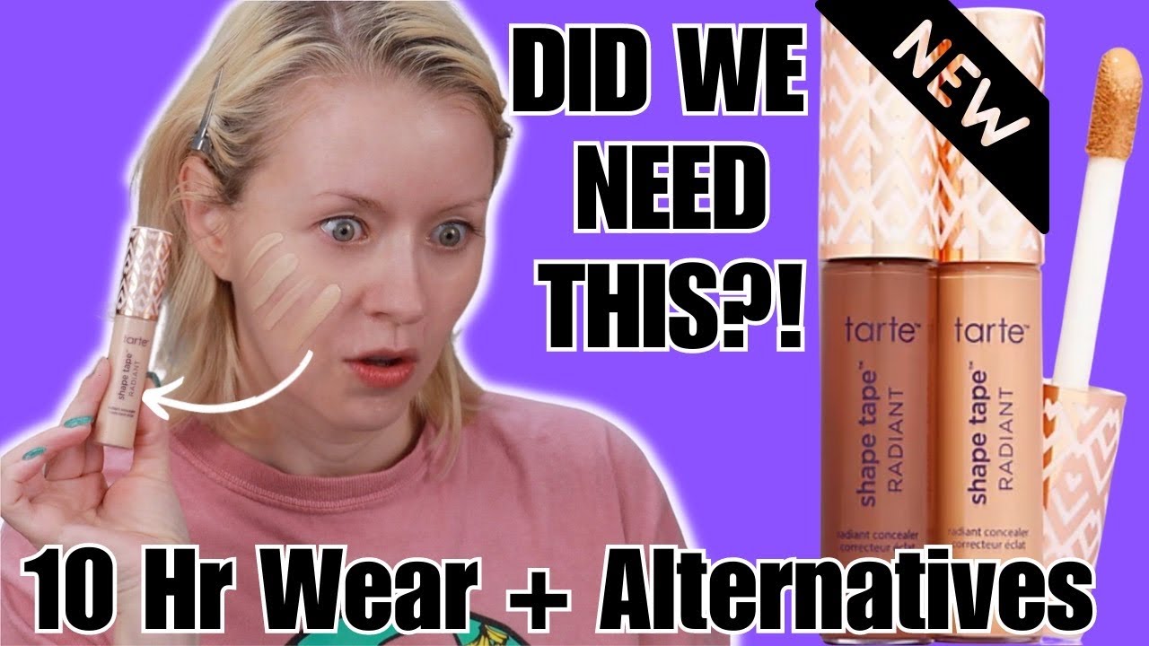 TARTE Shape Tape RADIANT CONCEALER Review + 10 HOUR WEAR TEST - YouTube