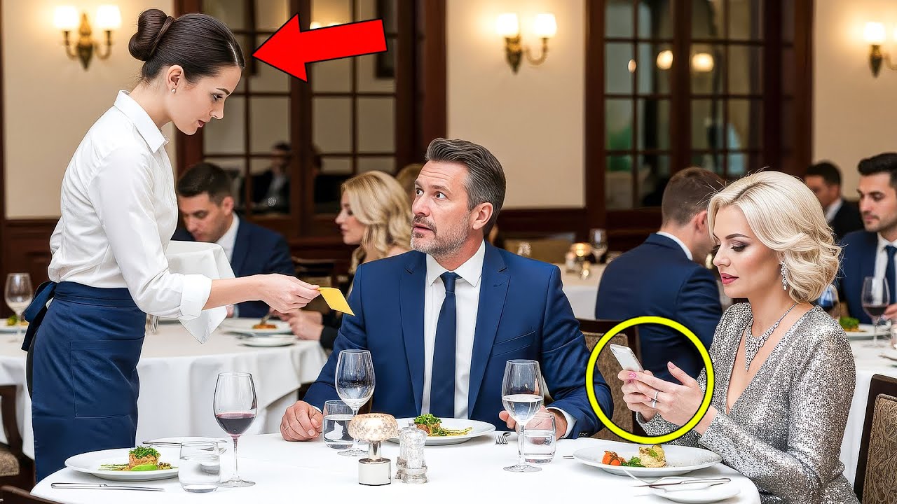 Waitress Slipped a Note to the Billionaire — “Your Girlfriend Sold You Out. They’re in Position.”