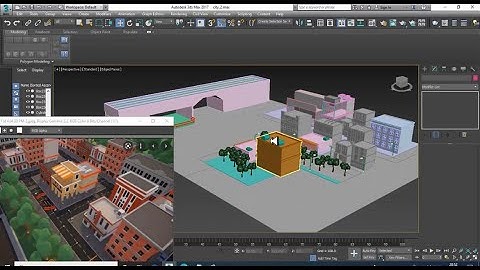3DsMax Tutorials, Learn from Scratch for Beginners Modeling & Texturing a Low Poly City in 3dsmax