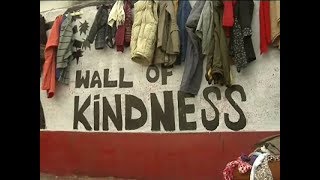 After Iran and Turkey Wall of Kindness appeared in Kashmir valley