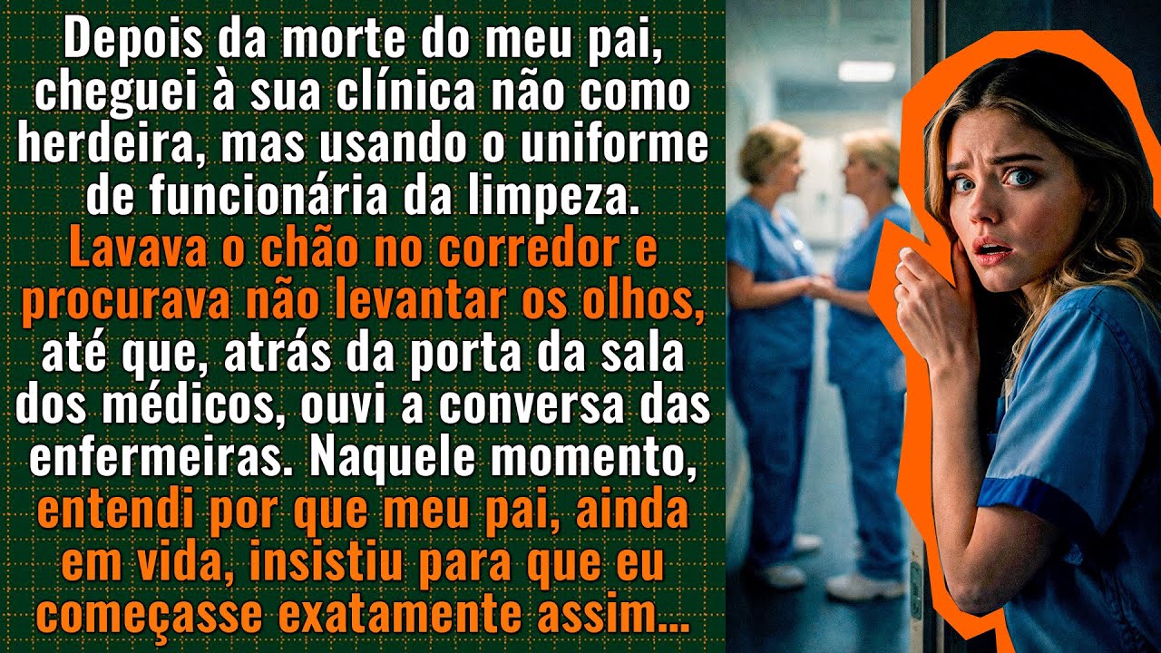 Depois da morte do meu pai, entrei em sua clínica não como herdeira, mas como funcionária da limpeza