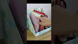 Genius DIY Bookshelf from a Shoebox – So Easy & Useful #shorts