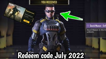 codm Redeem code 2022 July | cod mobile Redeem code | call of duty mobile Redeem code 2022 July