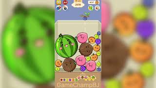 Fruit 🍑 merge juice 🥤 drops 🥳#gaming #games #asmr #viral screenshot 3