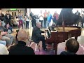 Rock n roll piano legend stan urbans encore for travellers at edinburgh airport