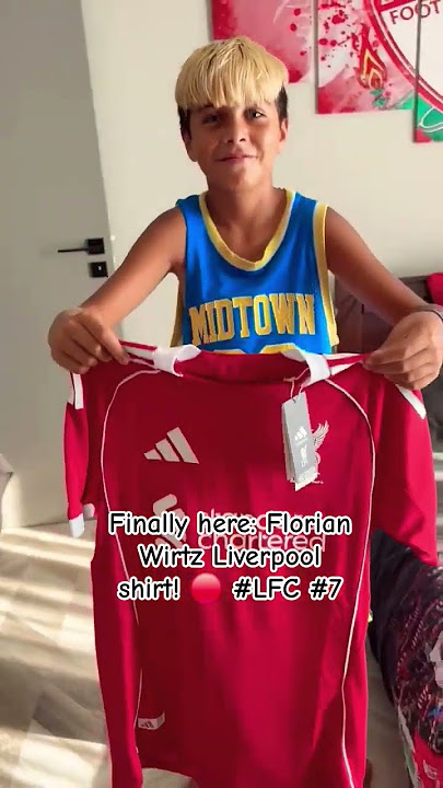 Liverpool 2025 Wirtz #7 Home Kit Unboxing ⚽🔥 First Look! #shorts