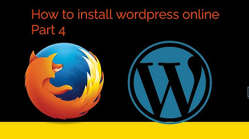 How to install wordpress online Part 4