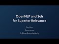 Webinar opennlp  solr for superior relevance