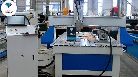 Blue Elephant ELECNC1325-R CNC router machine test video for Guyana customers