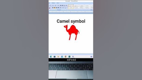 Code Se Banaya Camel Symbol in MS Word 😲 | Short Video Idea!" #msword #computer #shorts  #ytshorts
