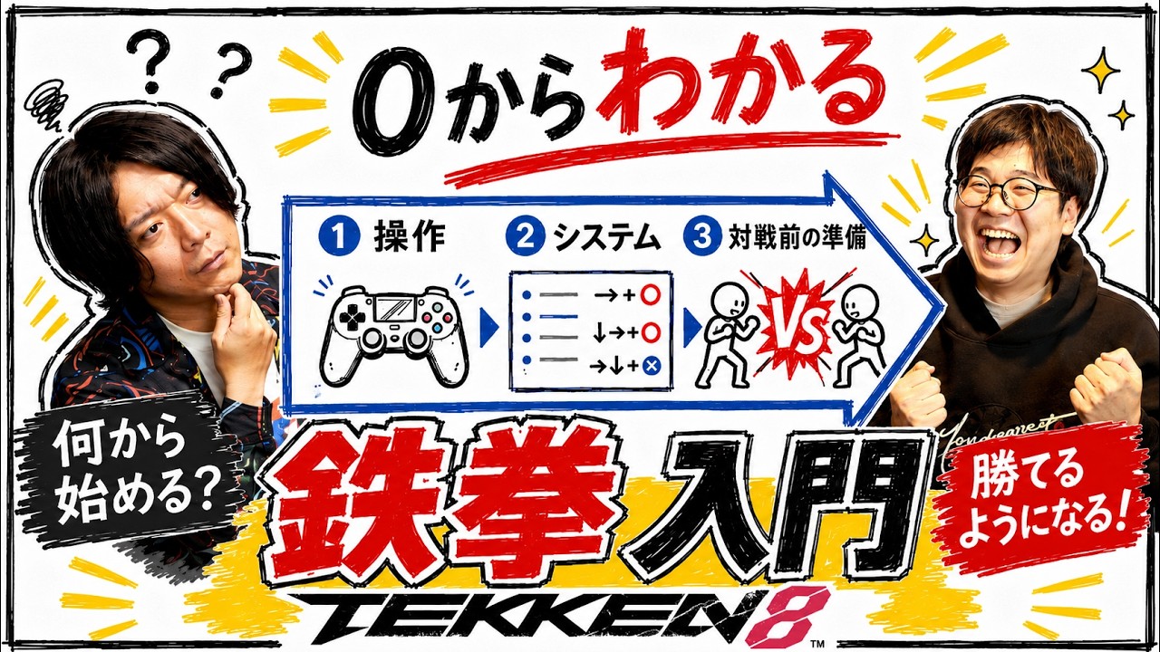 【鉄拳8 初心者講座】今から始める人向けに操作方法と基本システムを0から解説！【鉄拳TV】【TEKKEN8】